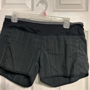 lululemon athletica speed up shorts. Size 8 black